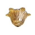 Accessoire en bronze décoré en relief de 120 mm pour lampes