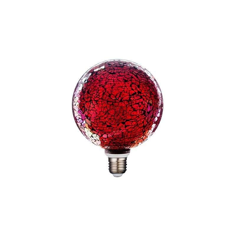 Ampoule LED décorative E27 3W G125 rouge