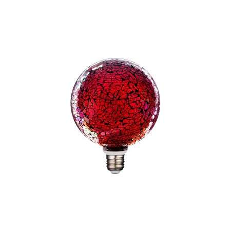 Ampoule LED décorative E27 3W G125 rouge