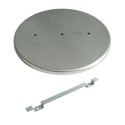 Support en fer de 450 mm de diamètre x 20 mm avec une sortie