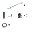 Support en fer de 450 mm de diamètre x 20 mm avec une sortie