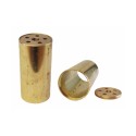 Tube en laiton de 135mm de hauteur x 60mm de diamètre + couvercle