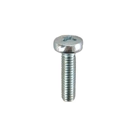 Vis pour lampes M4 x 15mm chromée avec tête en forme