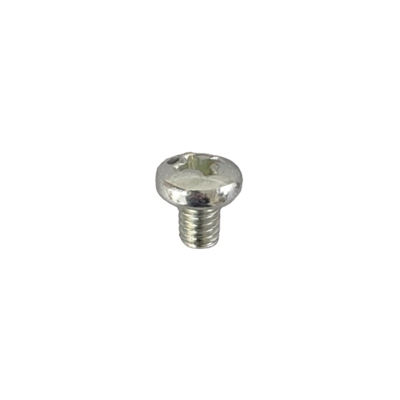 Vis pour lampes M4 x 5mm chromée avec tête en forme d'étoile.