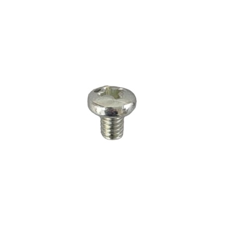 Vis pour lampes M4 x 5mm chromée avec tête en forme d'étoile.