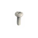 Vis pour lampes M4 x 10mm avec tête en étoile et de couleur blanche