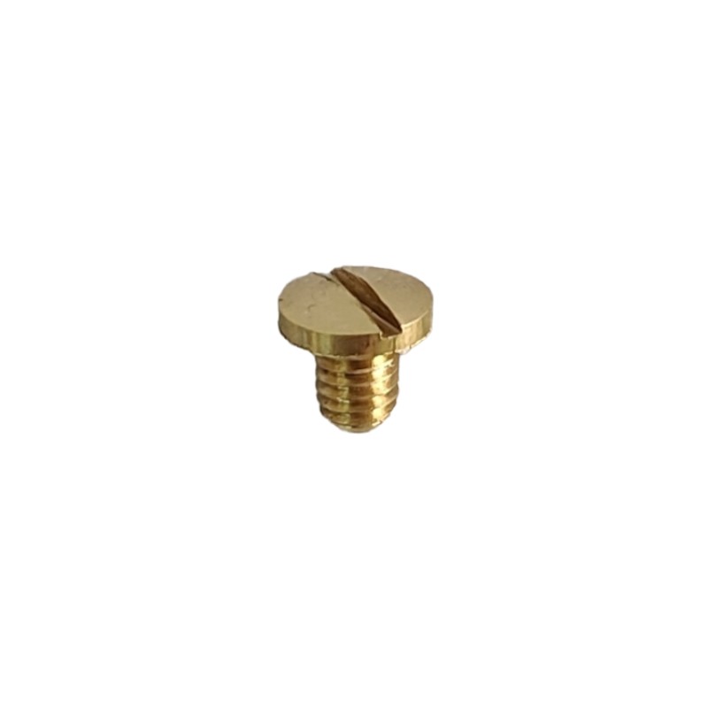 Vis pour lampes M4 x 6 mm Ø7 mm dorée avec tête à fente