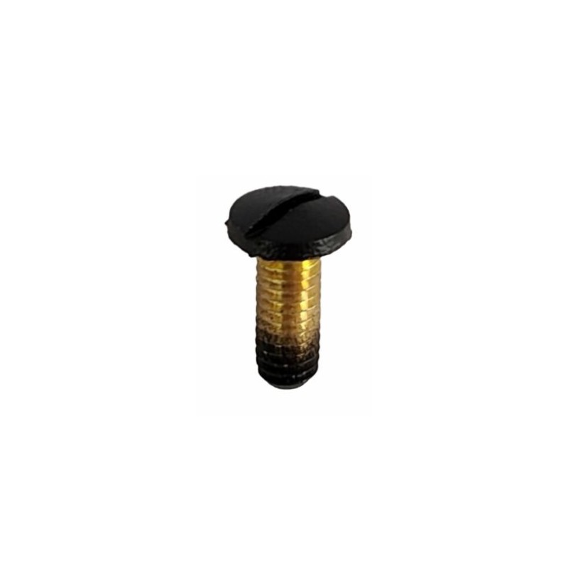 Vis de lampe M4 x 12 mm Ø7 mm tête à fente de couleur noire