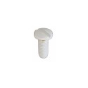 Vis sans fin pour lampes M4 x 12 mm Ø7 mm tête fendue couleur blanche