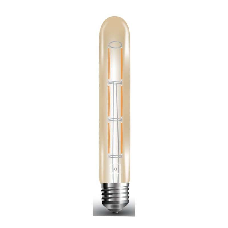 Ampoule tubulaire à filament ambre E27 6W 600lm