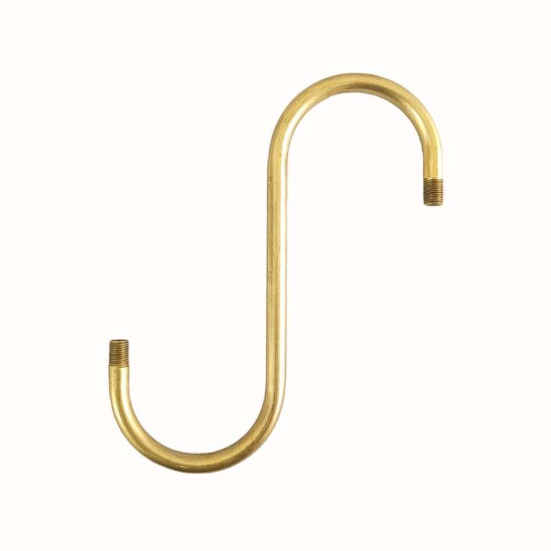 Bras en S laiton 190x170 mm Ø10 avec M10x1