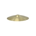 Cloche métallique en laiton de 40 mm de hauteur x 295 mm de diamètre, avec un trou de 10 mm.