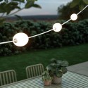 Guirlande linéaire extérieure avec trois lumières, longueur totale de 6,5 mètres