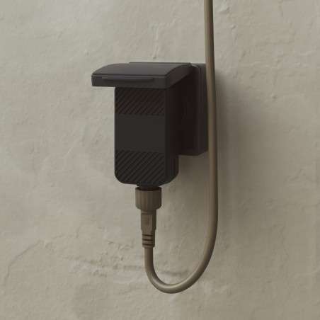 Guirlande d'extérieur avec douze lumières longueur totale 14 mètres