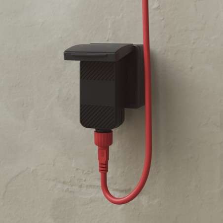 Guirlande d'extérieur avec douze lumières longueur totale 14 mètres