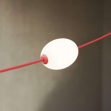 Guirlande d'extérieur avec douze lumières longueur totale 14 mètres