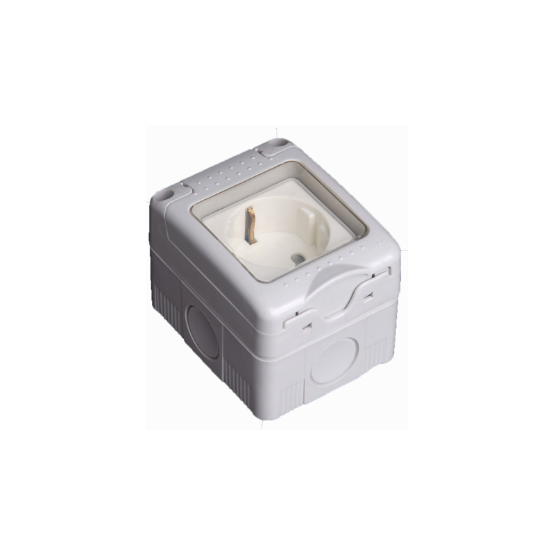 Prise de courant type Schuko pour surface IP55