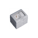 Prise étanche IP55 de type Schuko avec interrupteur