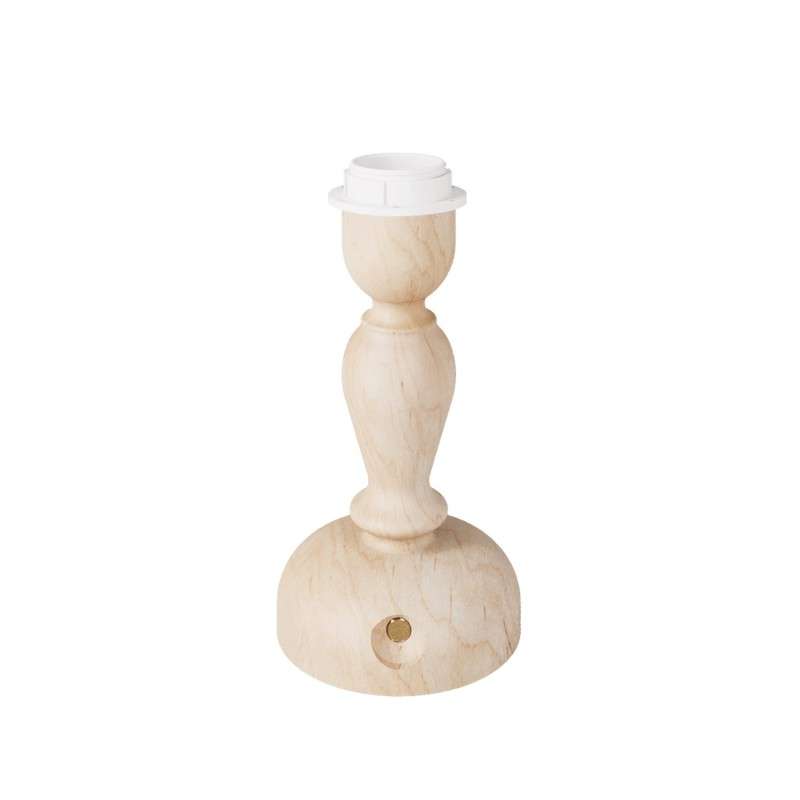 Base de lampe rechargeable en bois sans fil pour écran