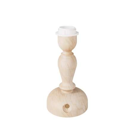 Base de lampe rechargeable en bois sans fil pour écran