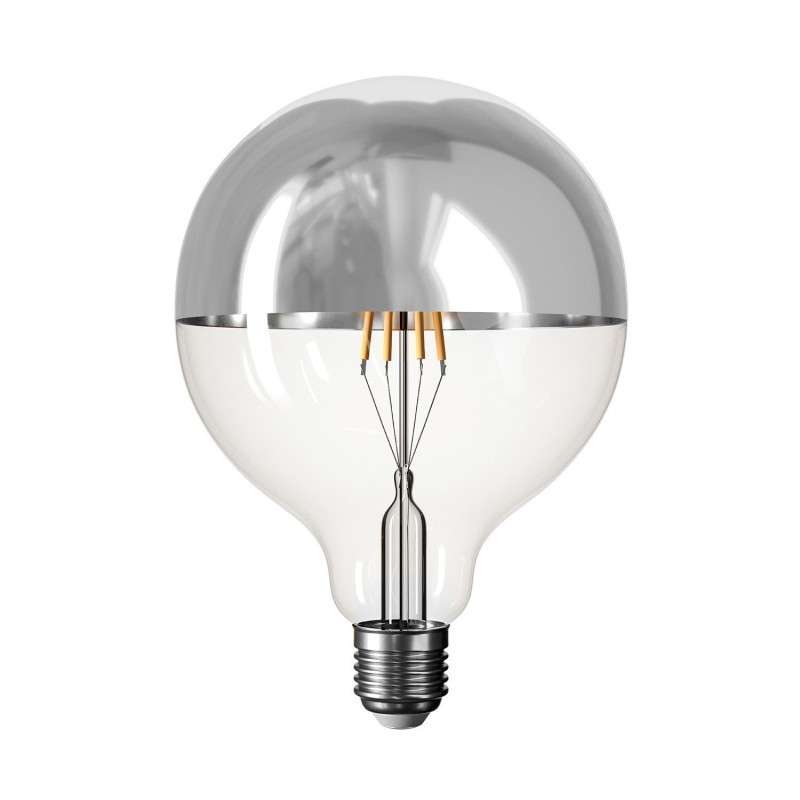Ampoule LED 125mm 5V 1,3W 110Lm E27 2500K dimmable et chromée