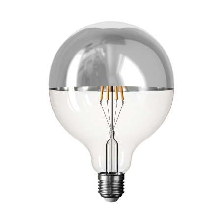 Ampoule LED 125mm 5V 1,3W 110Lm E27 2500K dimmable et chromée