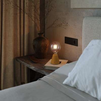 Base de lampe conique rechargeable sans fil pour ampoule