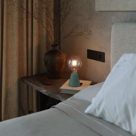 Base de lampe conique rechargeable sans fil pour ampoule