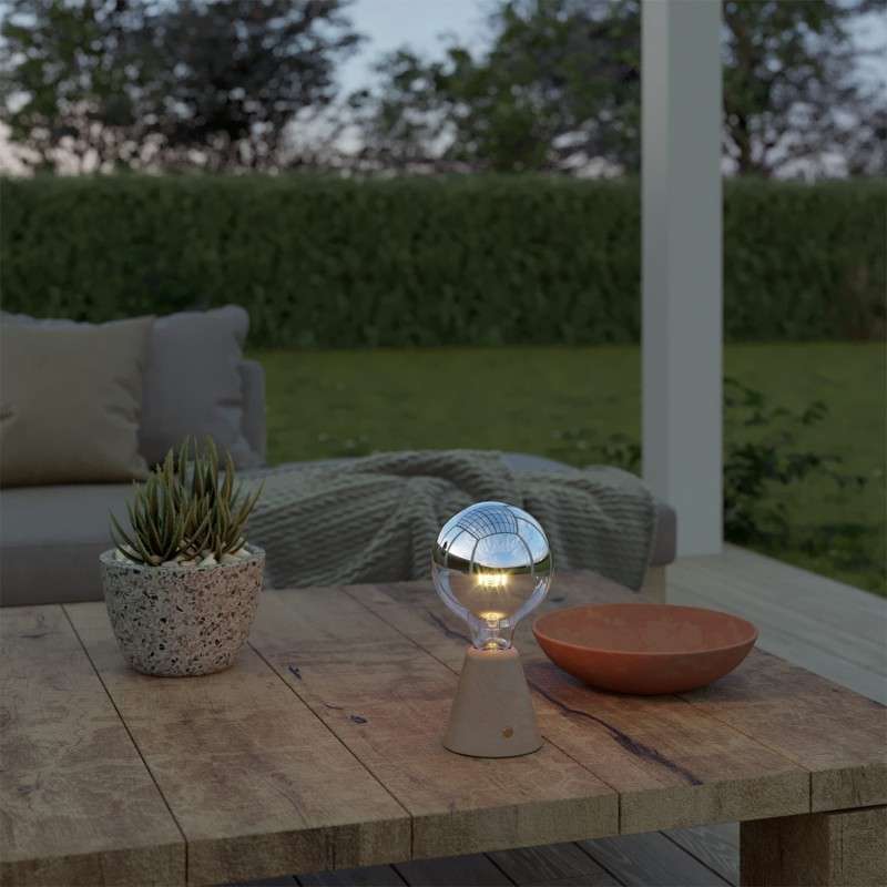 Base de lampe conique rechargeable sans fil pour ampoule