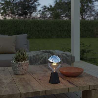 Base de lampe conique rechargeable sans fil pour ampoule