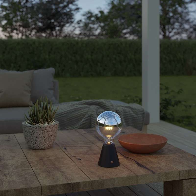 Base de lampe conique rechargeable sans fil pour ampoule