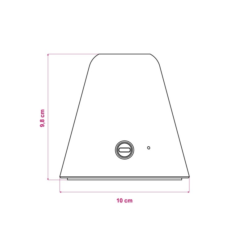 Base de lampe conique rechargeable sans fil pour ampoule