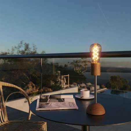 Base de lampe rechargeable sans fil et pour ampoule