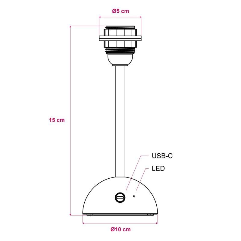 copy of Base de lampe rechargeable sans fil et pour ampoule