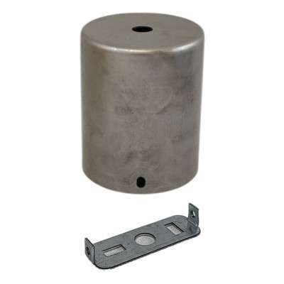 Support de plafond cylindrique de 62,5 mm de diamètre x 76 mm avec une sortie