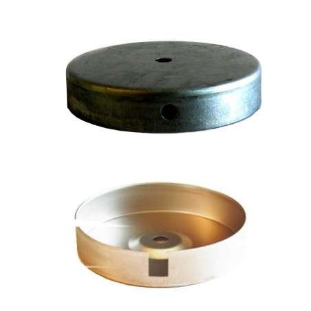 Base en métal de 120 mm de diamètre x 24 mm de hauteur