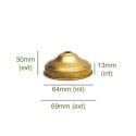 Support de globe en laiton de 64 mm de diamètre x 13 mm avec