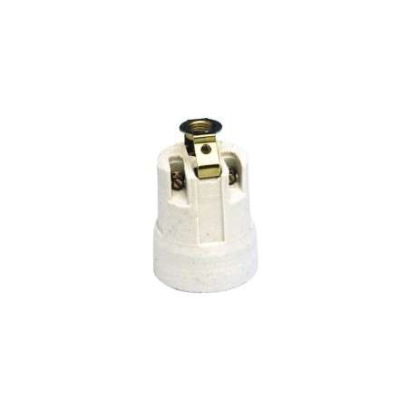 Douille en porcelaine E27 conique avec support dorsal