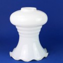 Tulipe opale brillante Ø125 mm ondulée Ø41 | AccessoiresPourLampes