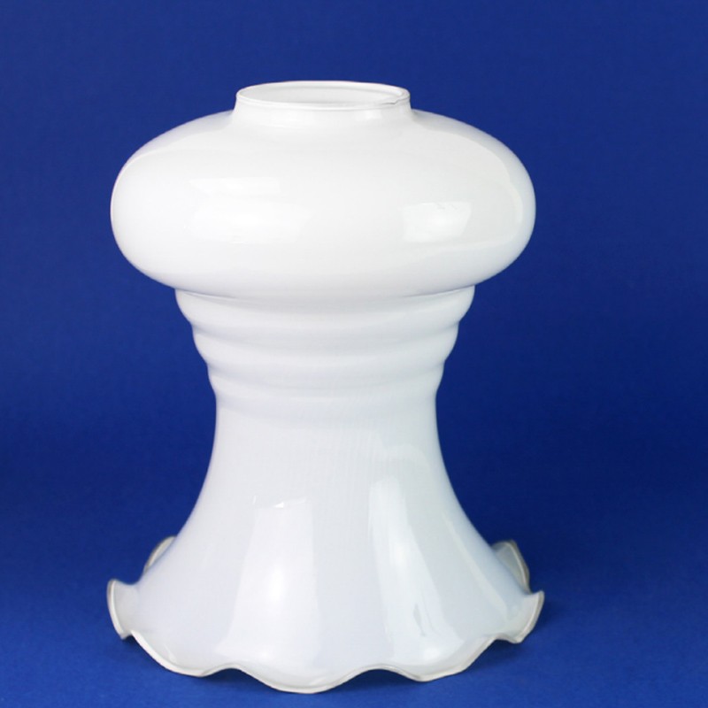 Tulipe opale brillante Ø125 mm avec jupe ondulée Ø41