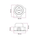 Kit prise Schuko porcelaine pour tube 20 mm | AccessoiresPourLampes