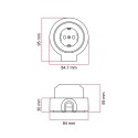 Kit prise Schuko porcelaine pour tube 20 mm | AccessoiresPourLampes