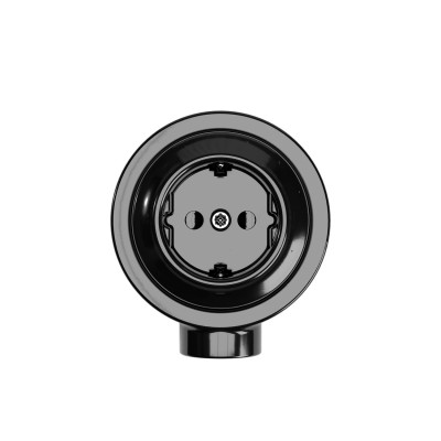 Kit prise Schuko porcelaine pour tube 20 mm | AccessoiresPourLampes