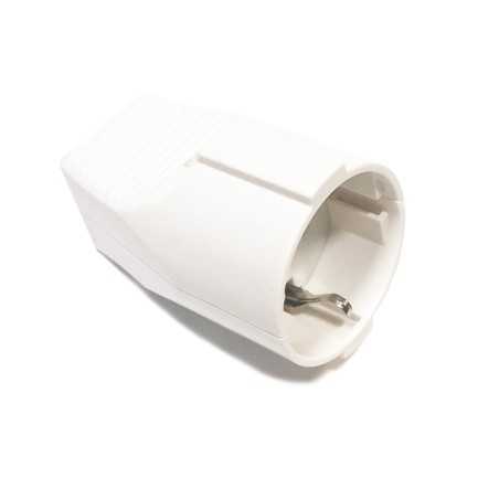 Prise de type Schuko et structure de couleur blanche à patte épaisse