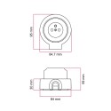 Kit prise française en porcelaine pour tube 20 mm | AccessoiresPourLampes