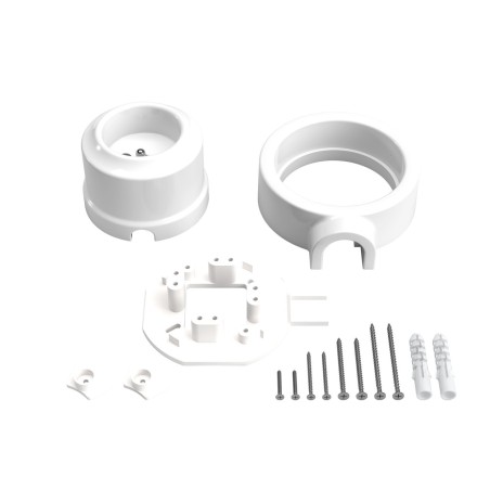 Kit prise française en porcelaine pour tube décoratif