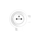 Kit prise française en porcelaine pour tube 20 mm | AccessoiresPourLampes