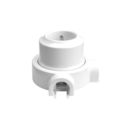 Kit prise française en porcelaine pour tube 20 mm | AccessoiresPourLampes