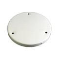 Support métallique de couleur blanche, diamètre de 250 mm et trois sorties.