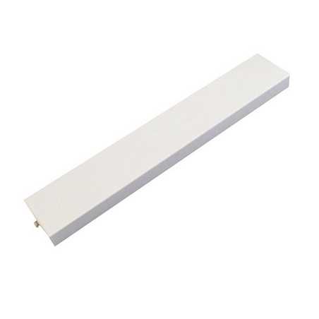 Support en métal de couleur blanche, 300mm de longueur x 50mm de largeur.